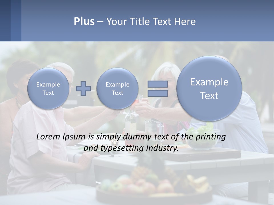 Happy Elderly Recreation PowerPoint Template