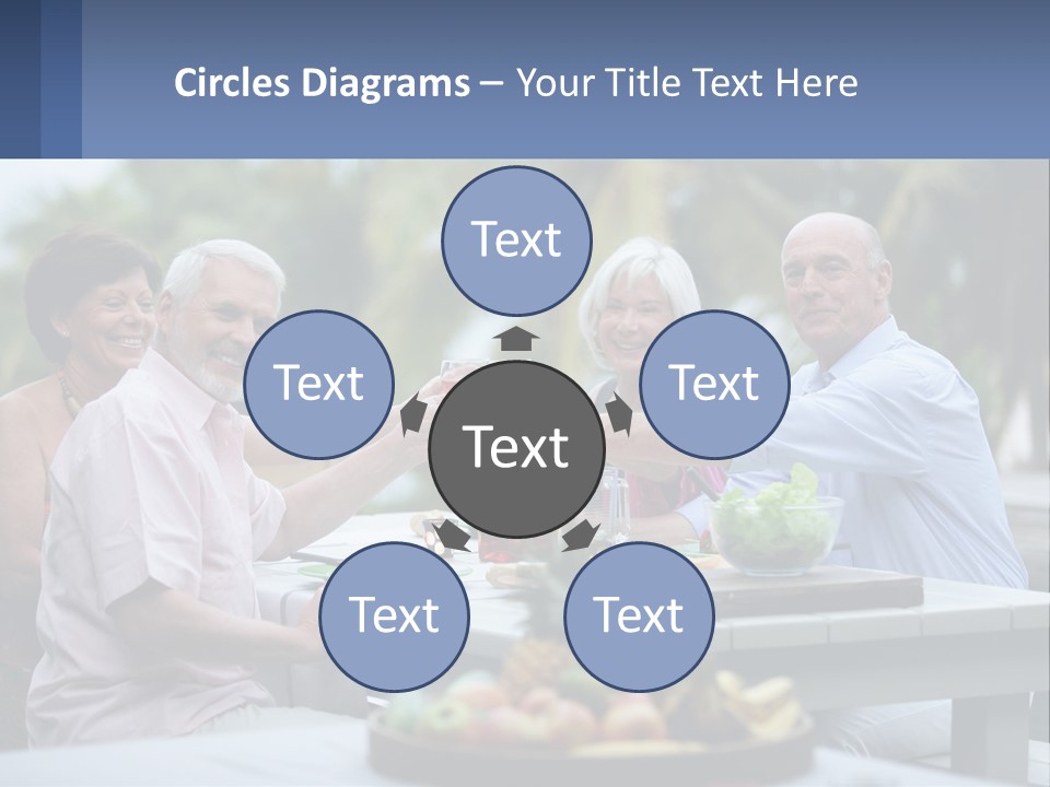 Happy Elderly Recreation PowerPoint Template