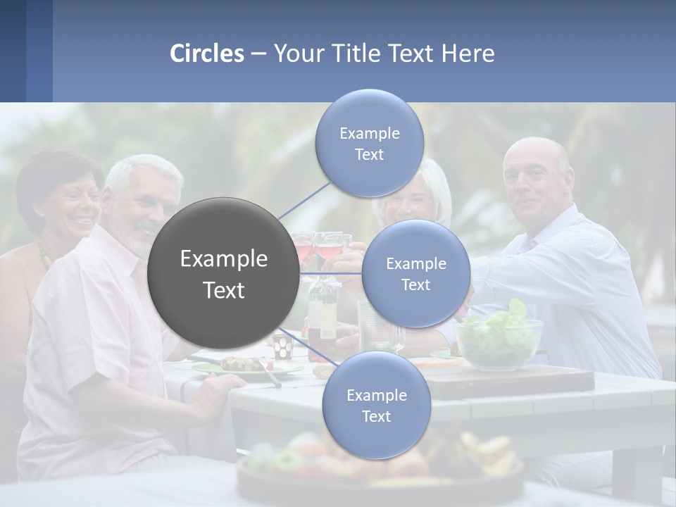 Happy Elderly Recreation PowerPoint Template