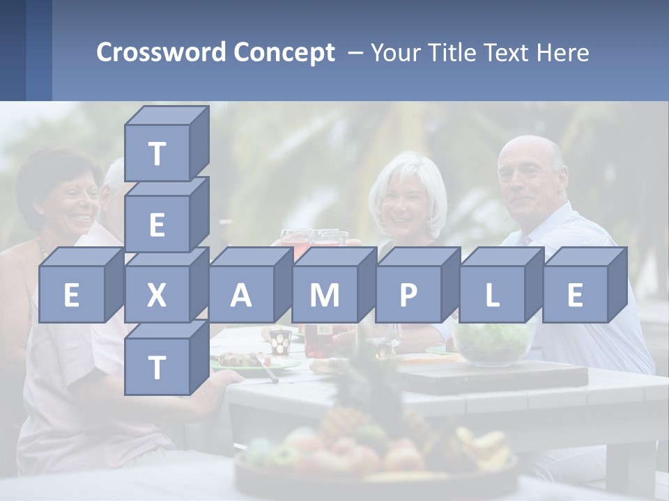 Happy Elderly Recreation PowerPoint Template