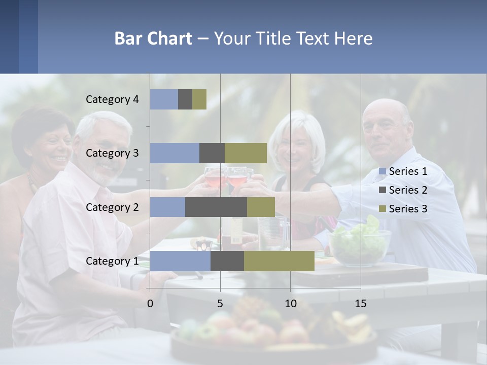 Happy Elderly Recreation PowerPoint Template