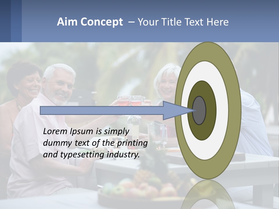 Happy Elderly Recreation PowerPoint Template