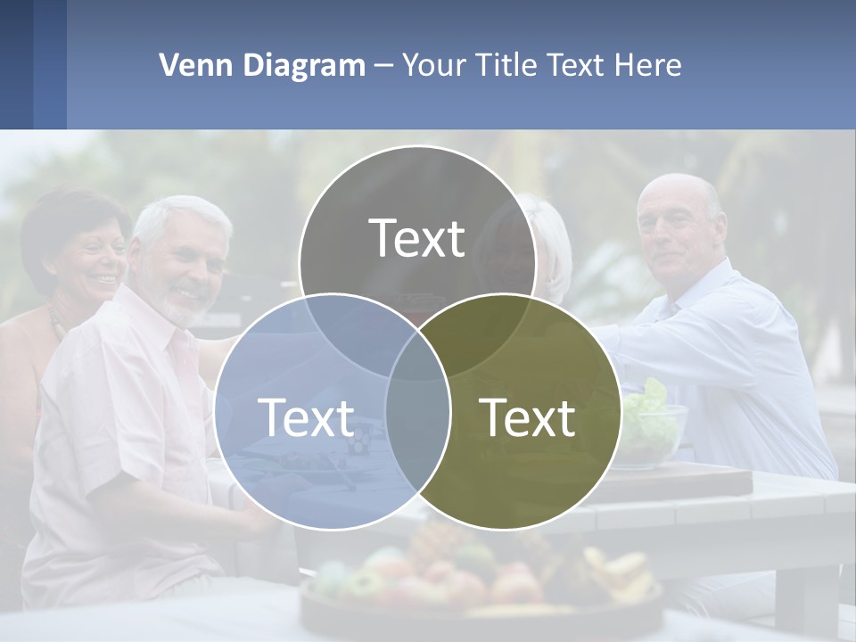 Happy Elderly Recreation PowerPoint Template