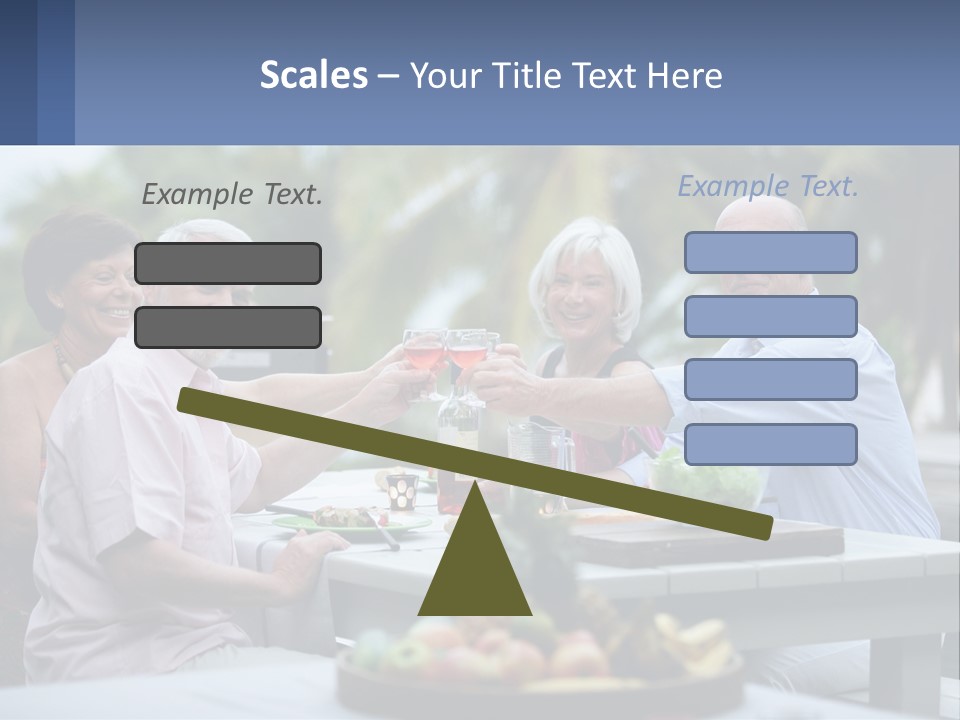 Happy Elderly Recreation PowerPoint Template