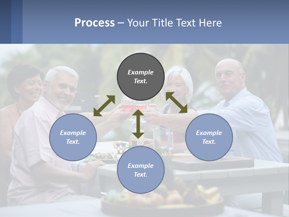 Happy Elderly Recreation PowerPoint Template