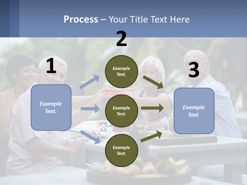 Happy Elderly Recreation PowerPoint Template