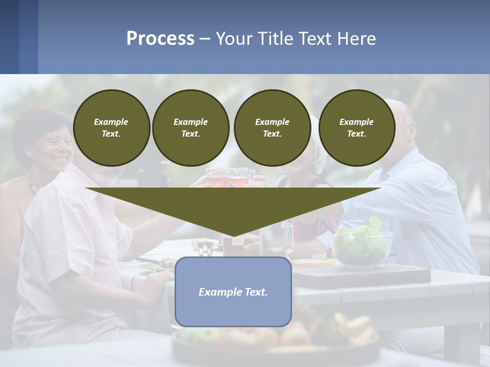 Happy Elderly Recreation PowerPoint Template