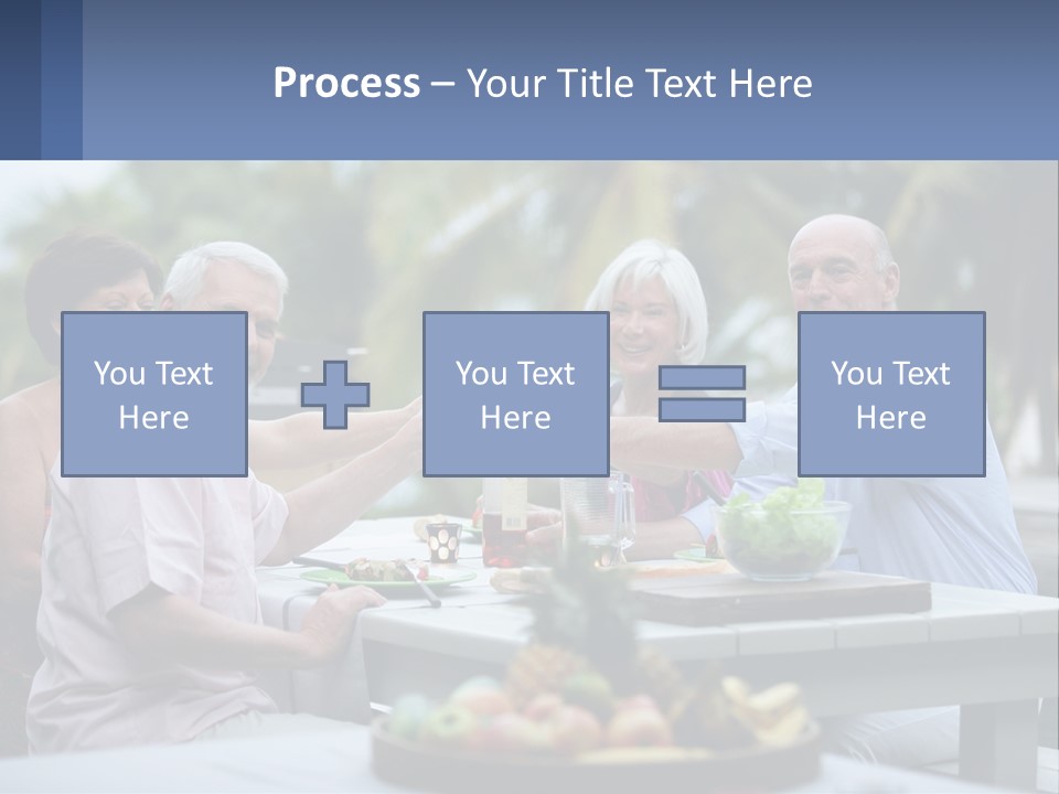 Happy Elderly Recreation PowerPoint Template