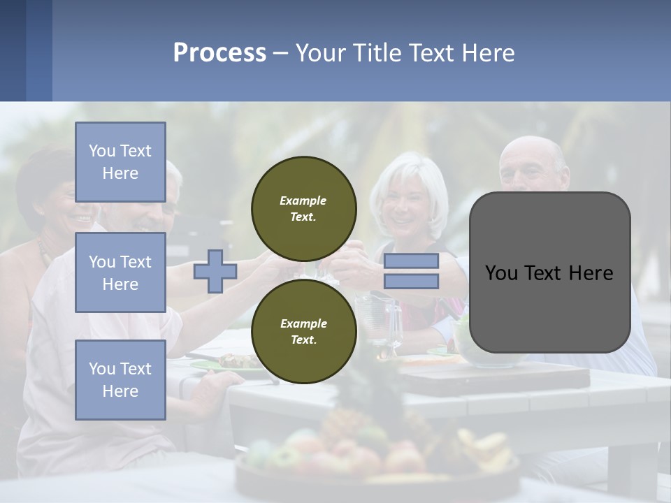 Happy Elderly Recreation PowerPoint Template