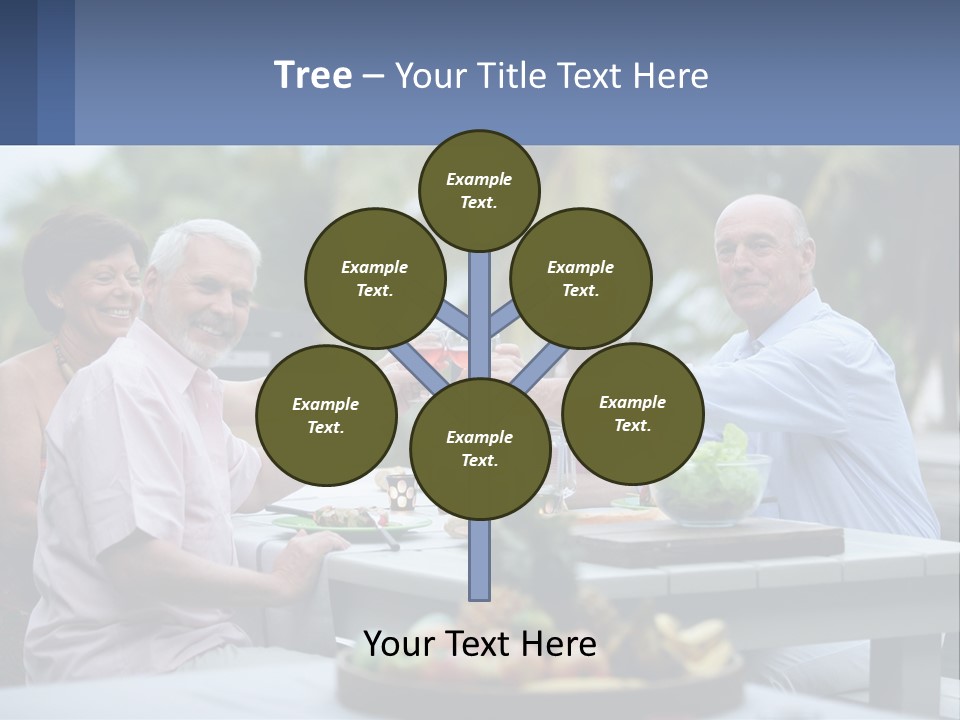 Happy Elderly Recreation PowerPoint Template