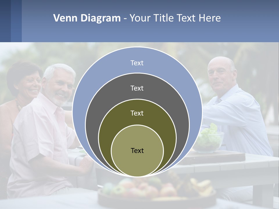 Happy Elderly Recreation PowerPoint Template