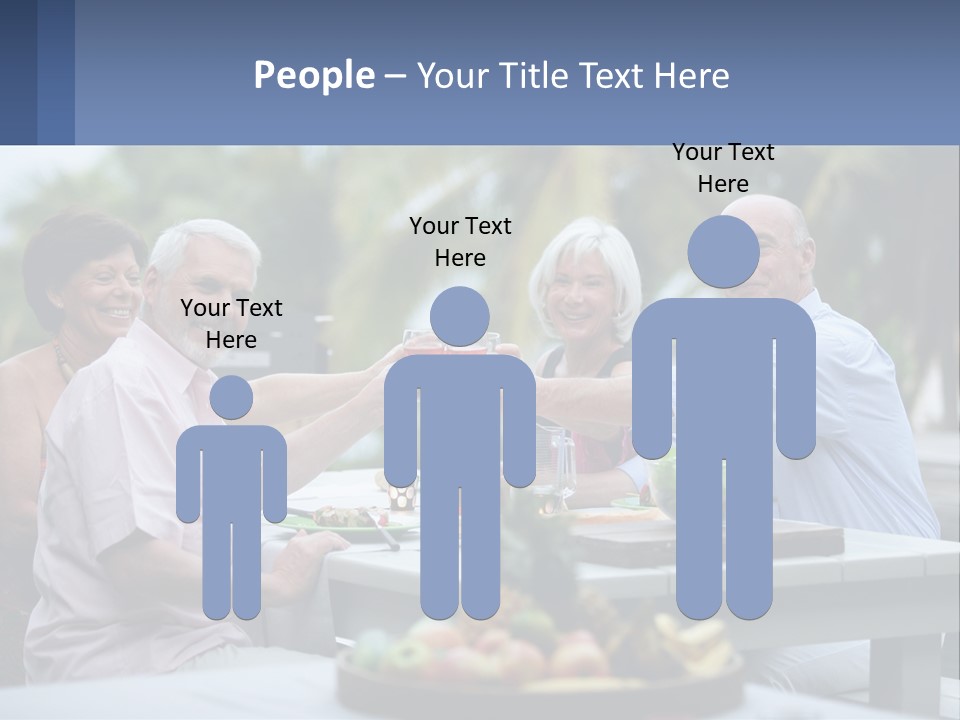 Happy Elderly Recreation PowerPoint Template