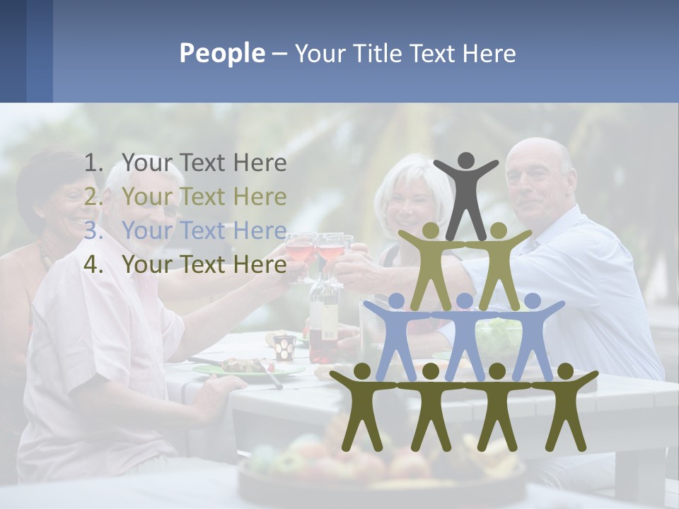 Happy Elderly Recreation PowerPoint Template