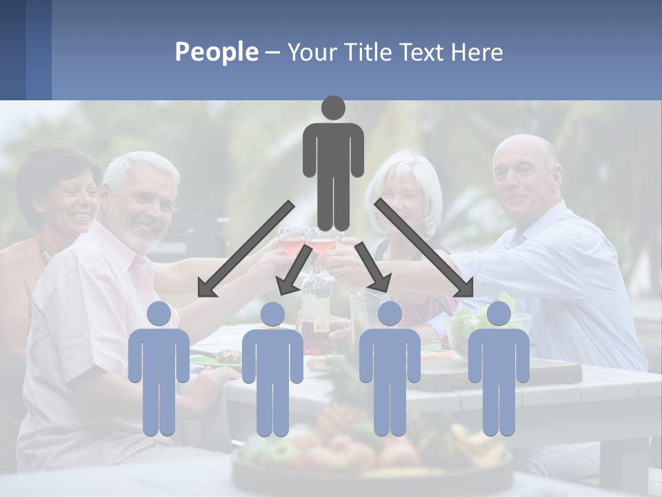 Happy Elderly Recreation PowerPoint Template