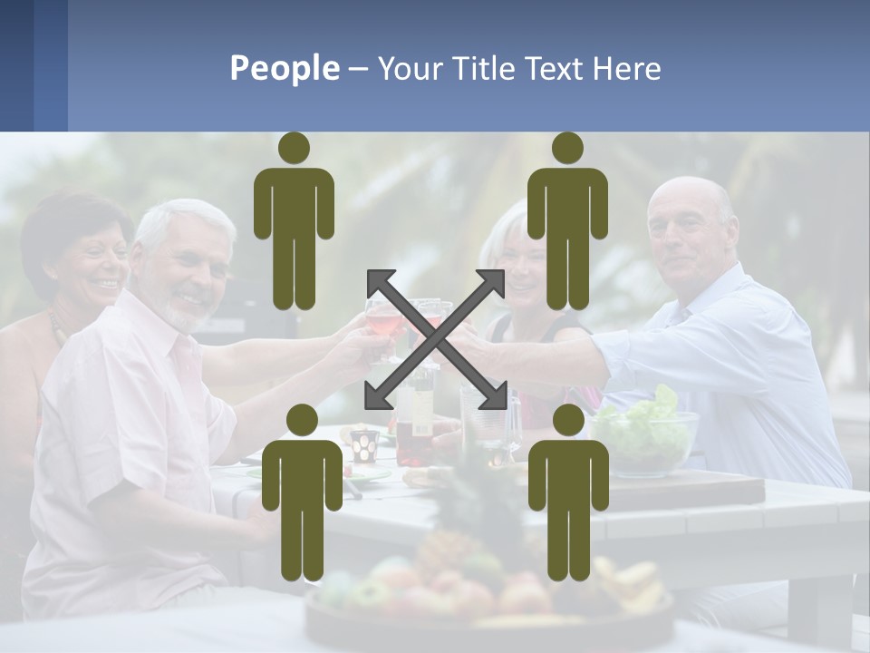Happy Elderly Recreation PowerPoint Template