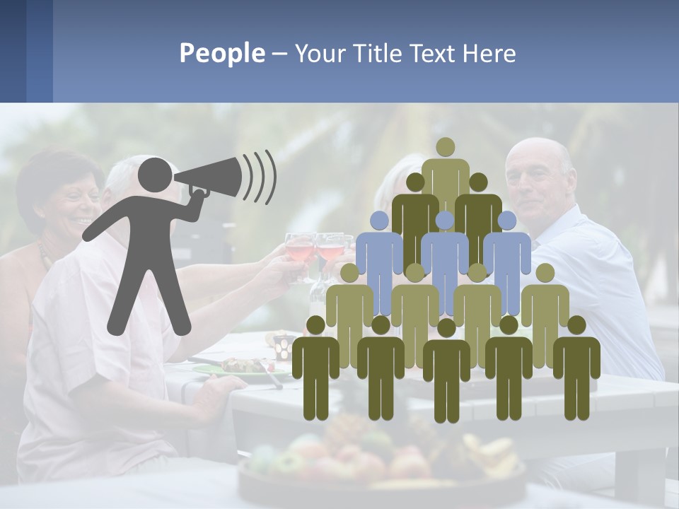 Happy Elderly Recreation PowerPoint Template