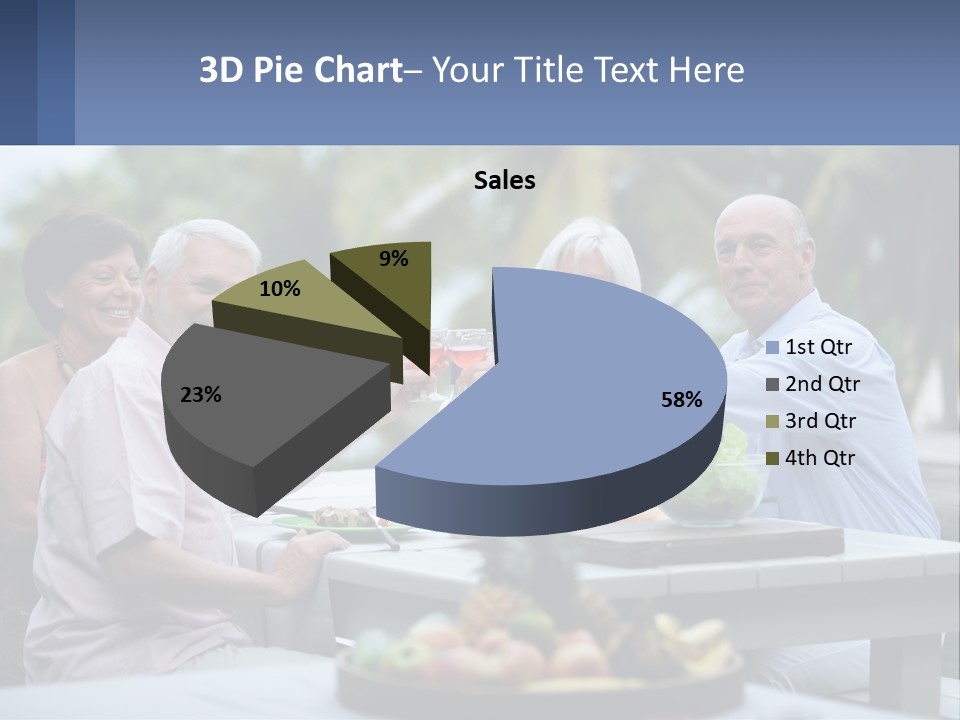Happy Elderly Recreation PowerPoint Template