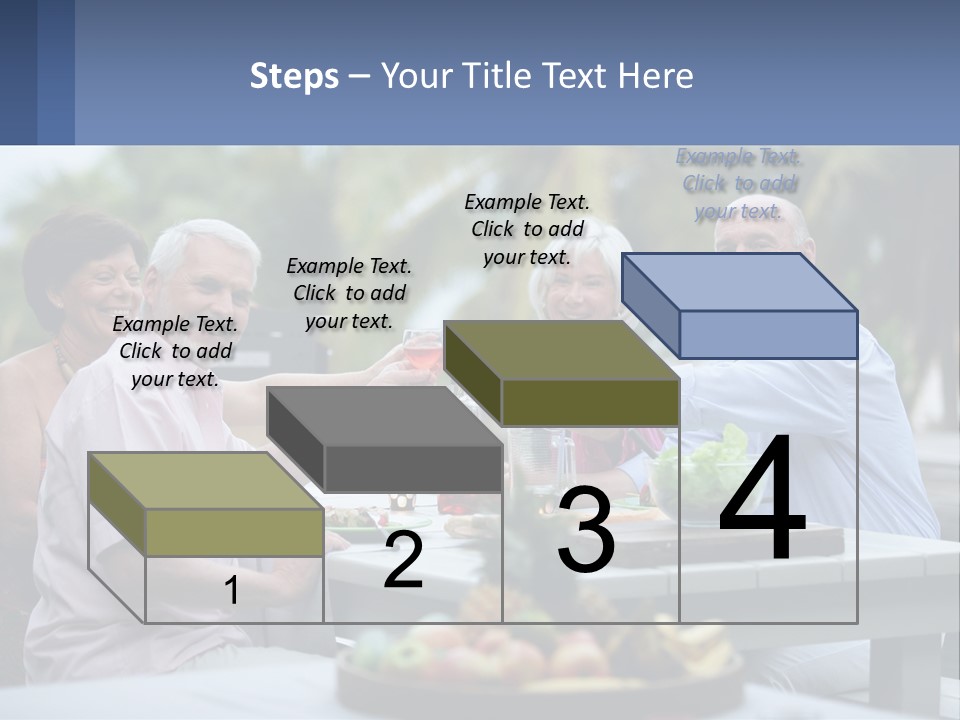 Happy Elderly Recreation PowerPoint Template