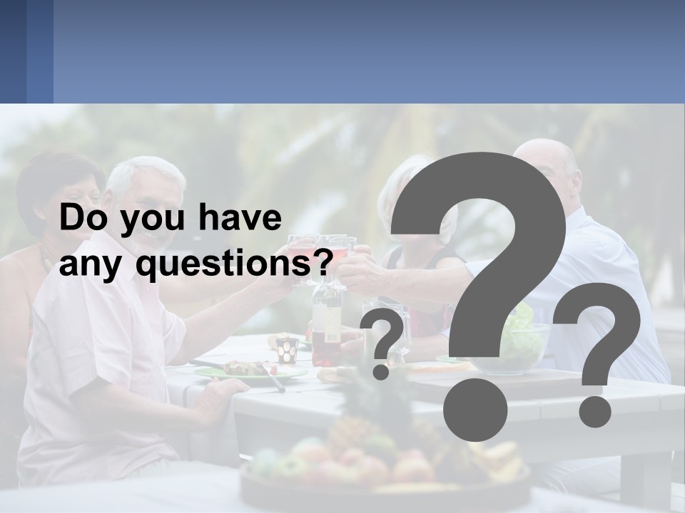 Happy Elderly Recreation PowerPoint Template