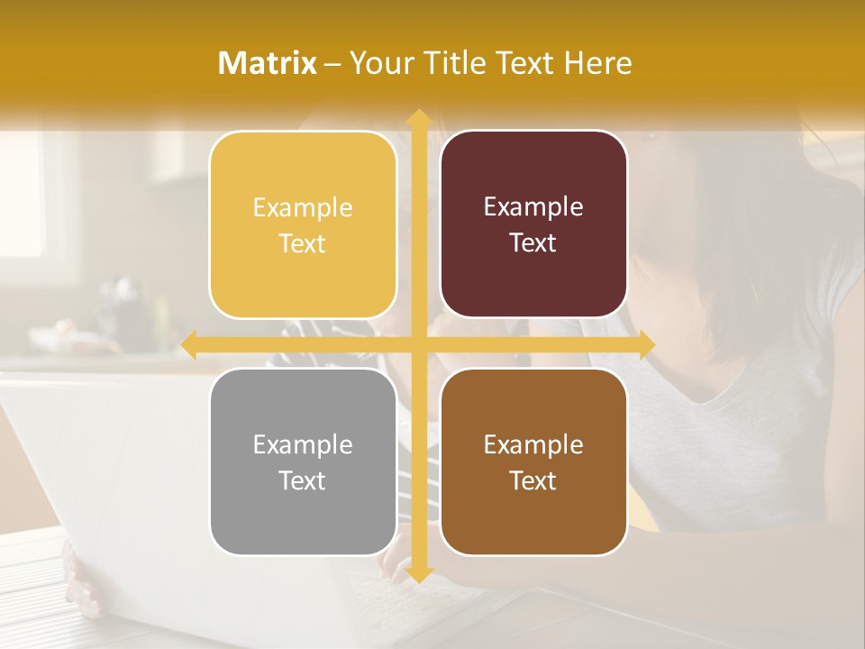 Laptop Domestic Wifi PowerPoint Template