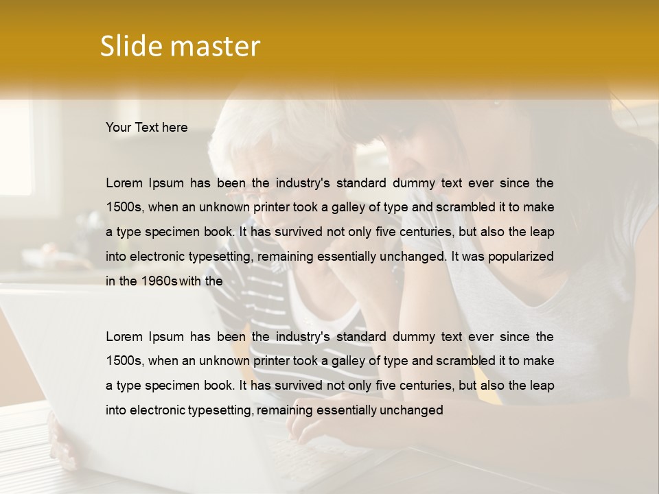 Laptop Domestic Wifi PowerPoint Template