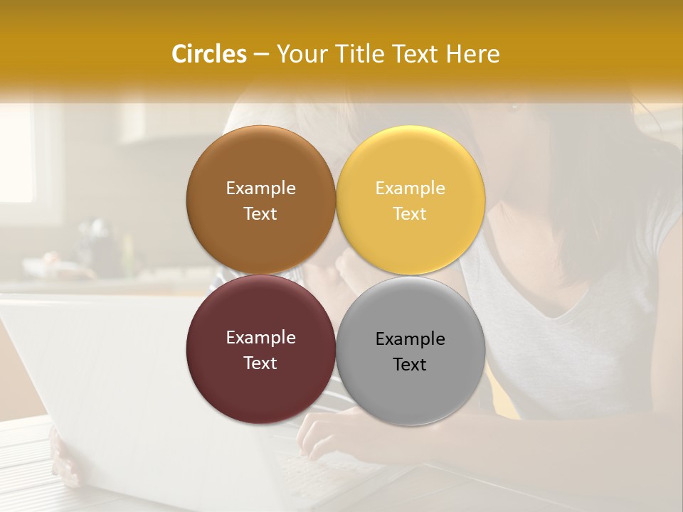 Laptop Domestic Wifi PowerPoint Template