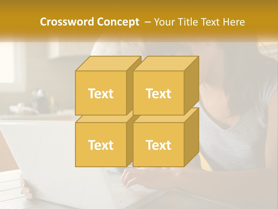 Laptop Domestic Wifi PowerPoint Template