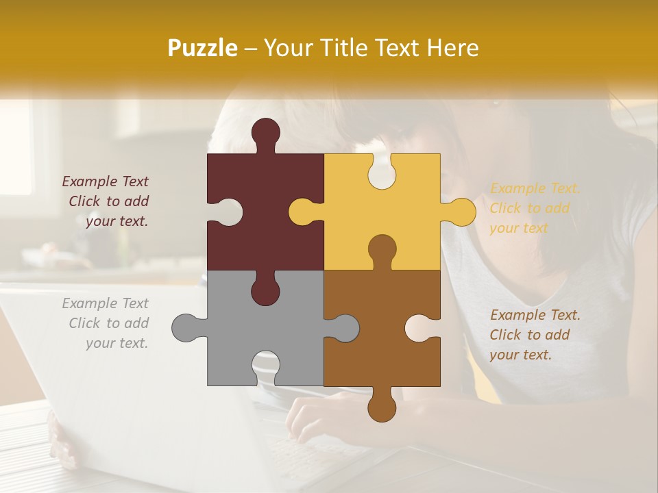 Laptop Domestic Wifi PowerPoint Template