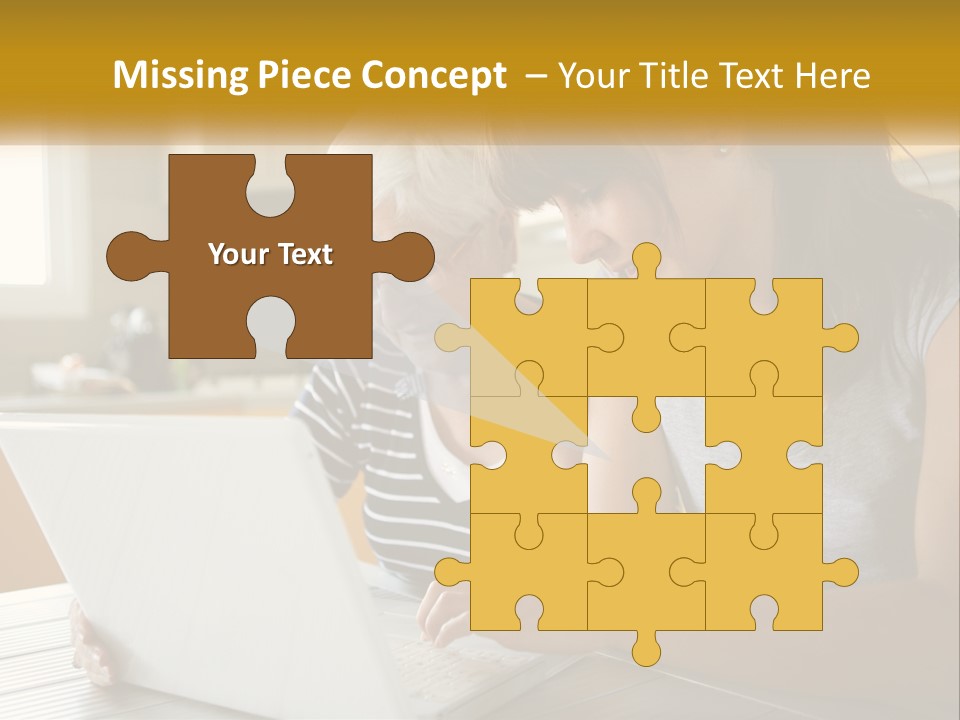 Laptop Domestic Wifi PowerPoint Template