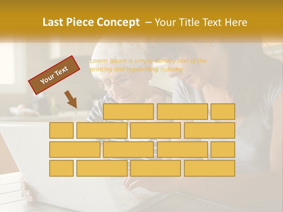 Laptop Domestic Wifi PowerPoint Template