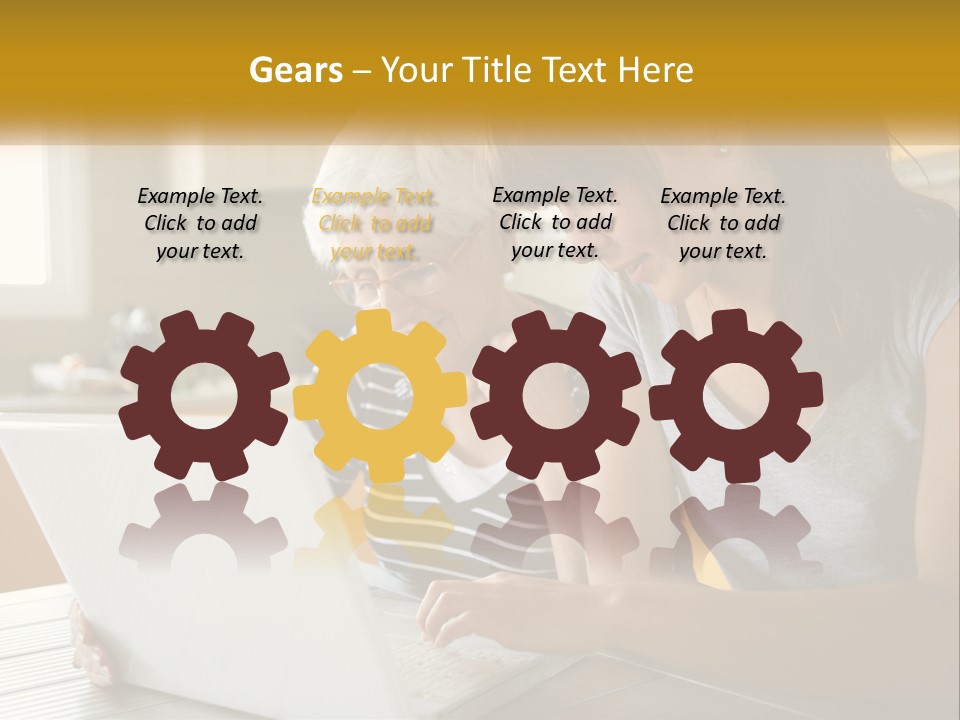 Laptop Domestic Wifi PowerPoint Template