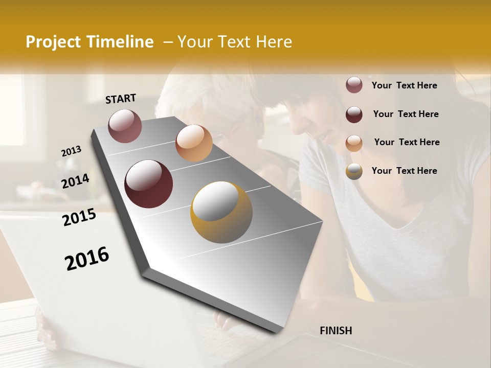 Laptop Domestic Wifi PowerPoint Template