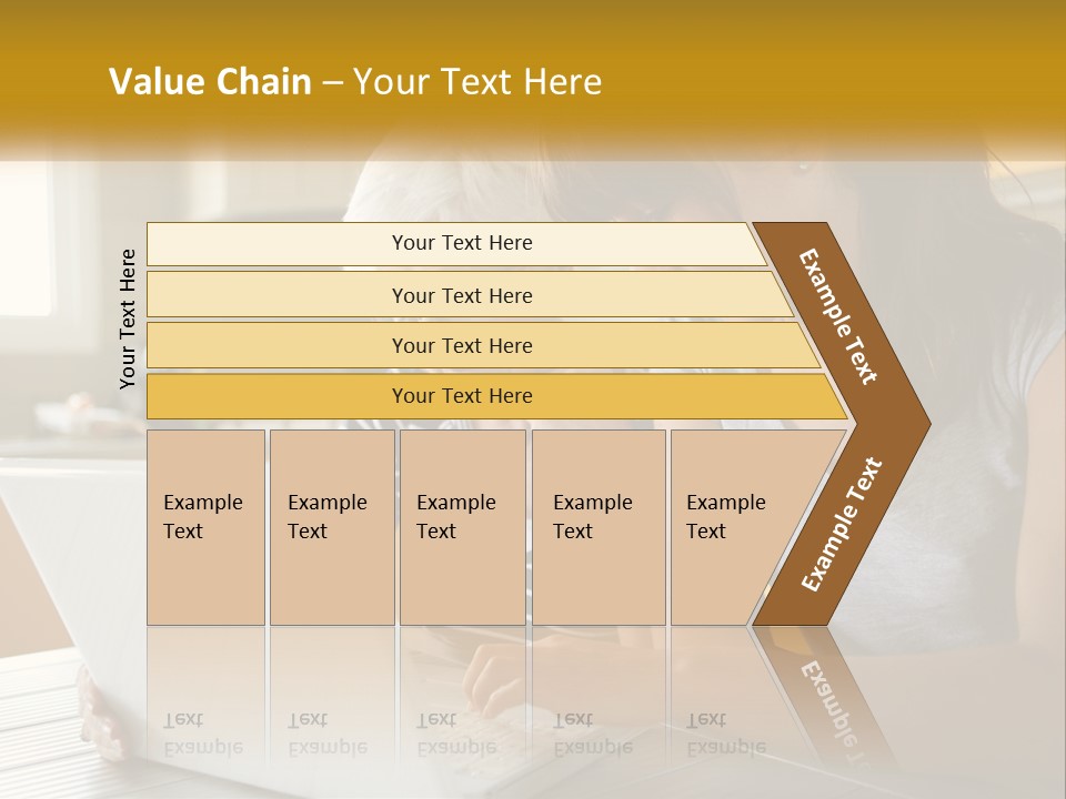 Laptop Domestic Wifi PowerPoint Template