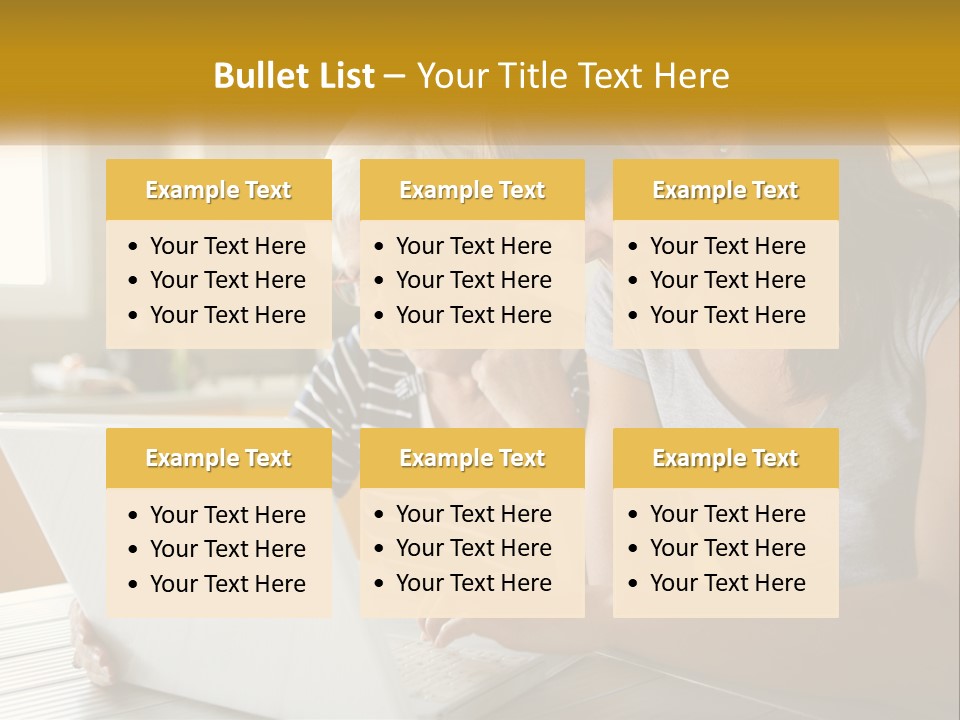 Laptop Domestic Wifi PowerPoint Template