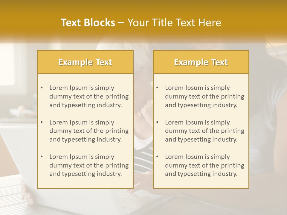 Laptop Domestic Wifi PowerPoint Template