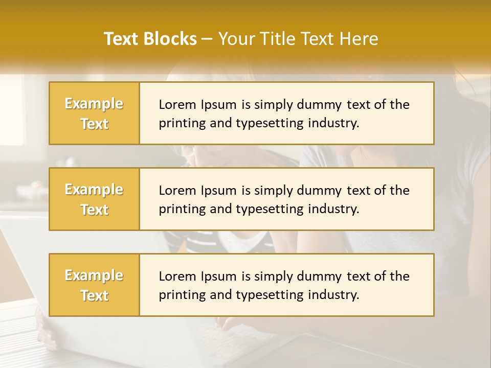 Laptop Domestic Wifi PowerPoint Template