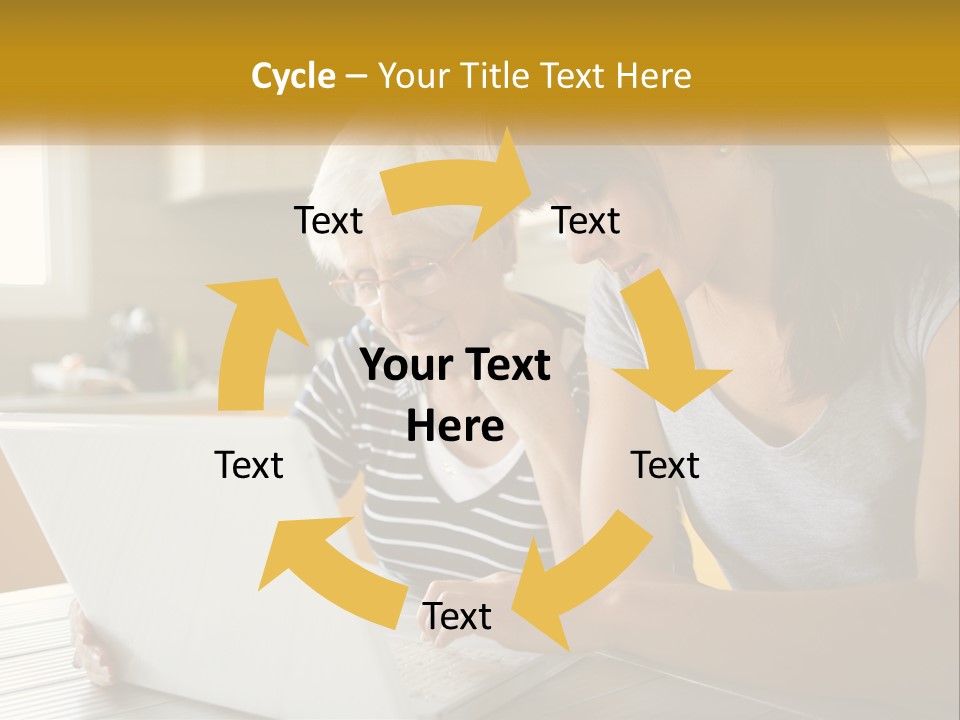 Laptop Domestic Wifi PowerPoint Template