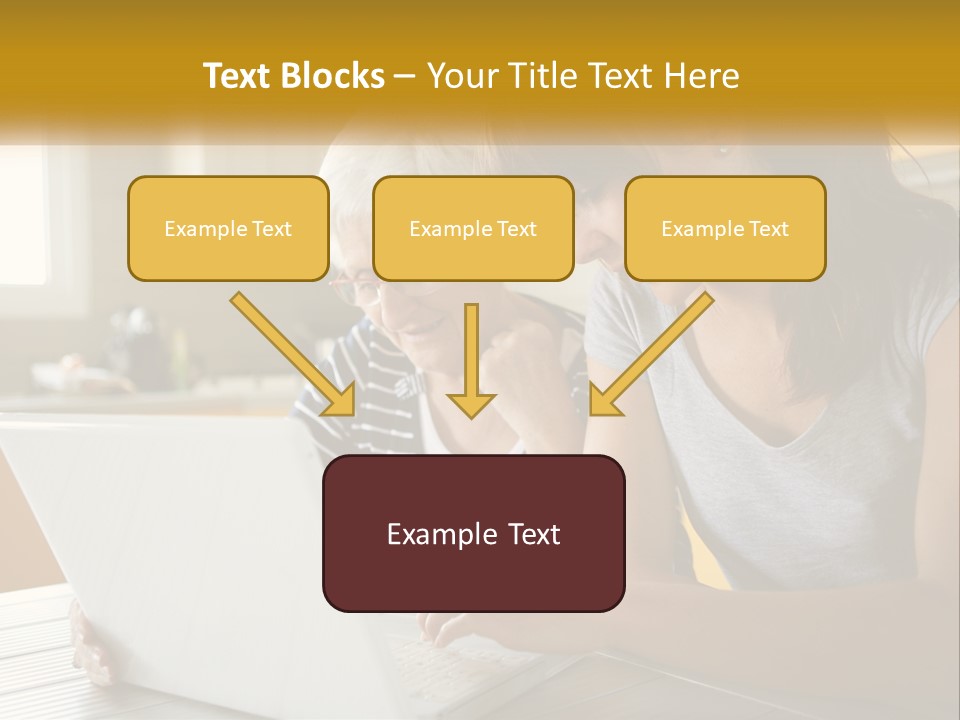 Laptop Domestic Wifi PowerPoint Template