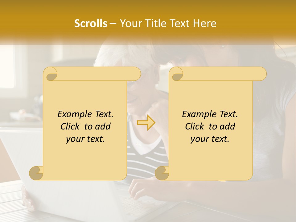 Laptop Domestic Wifi PowerPoint Template