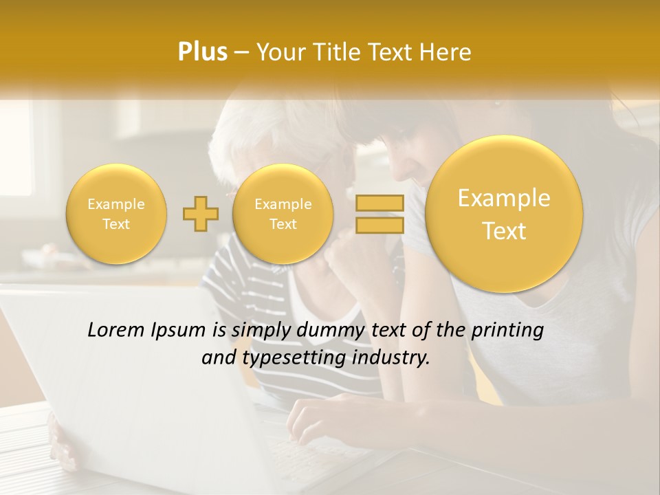 Laptop Domestic Wifi PowerPoint Template