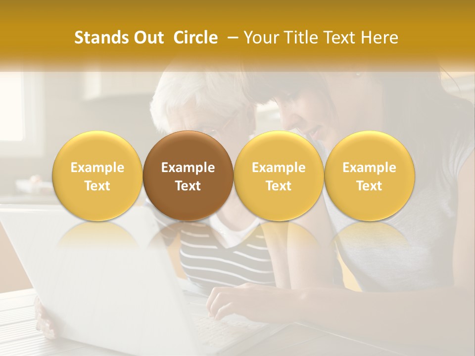 Laptop Domestic Wifi PowerPoint Template