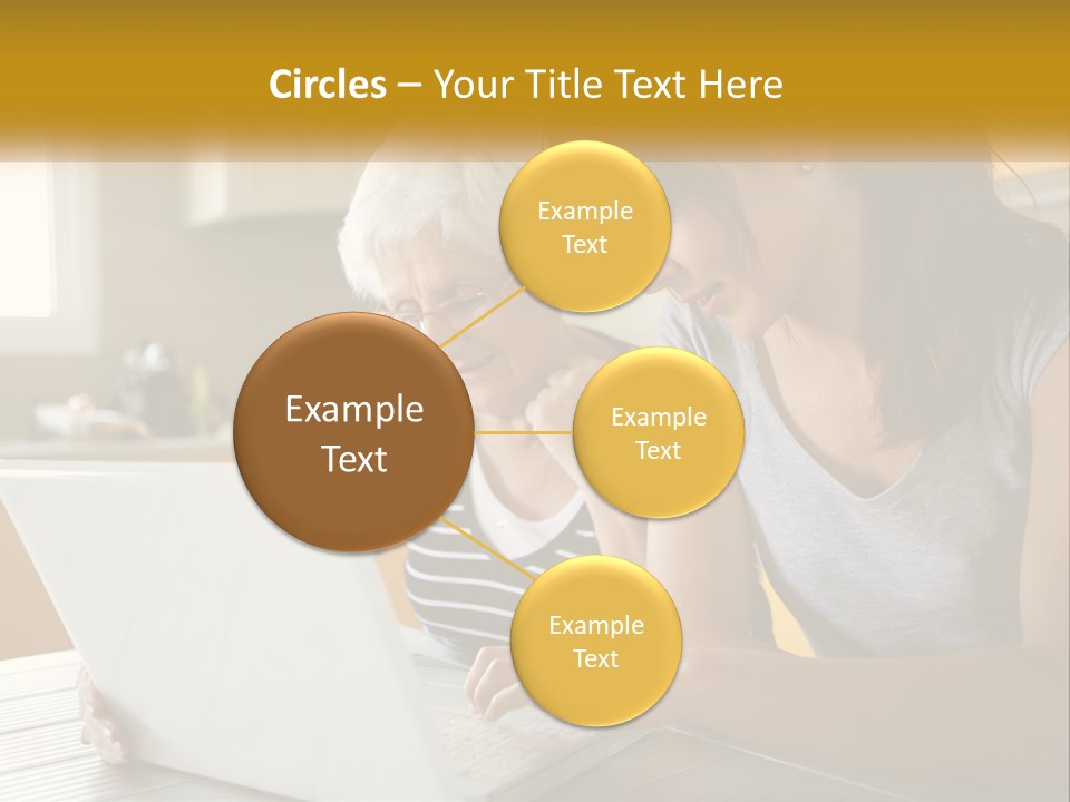 Laptop Domestic Wifi PowerPoint Template