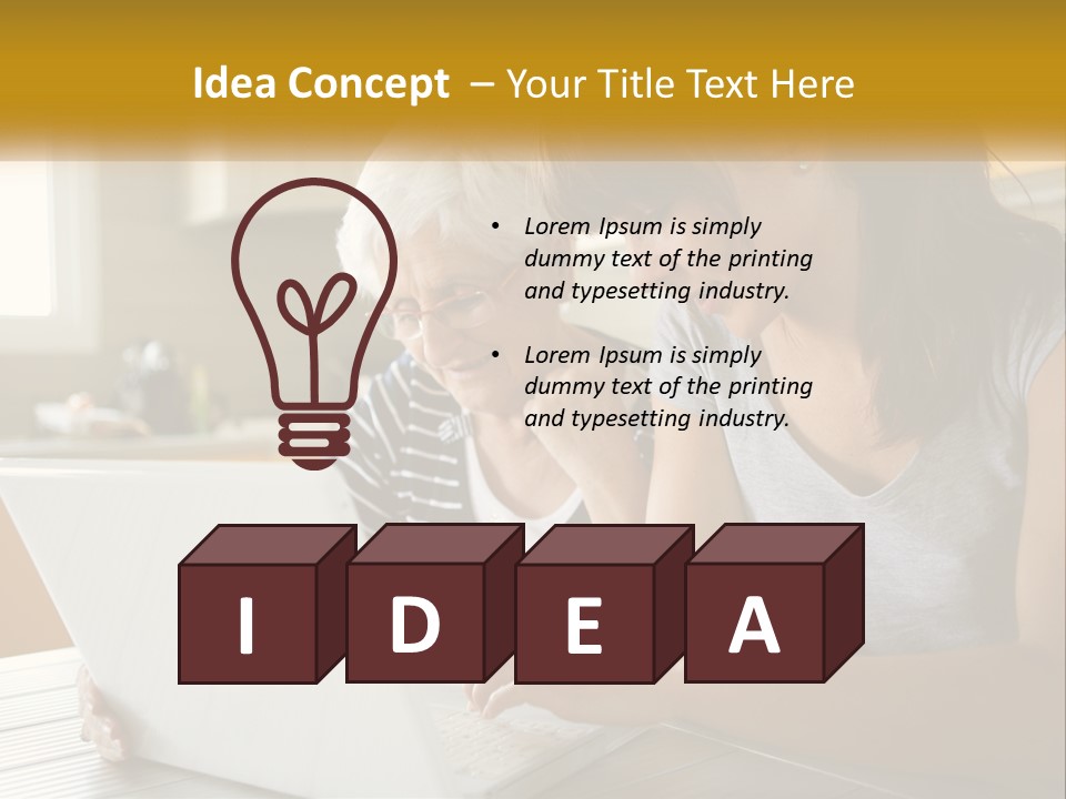 Laptop Domestic Wifi PowerPoint Template