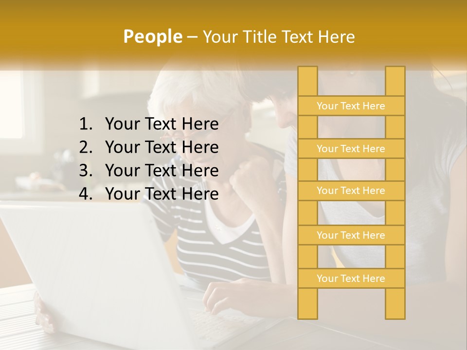 Laptop Domestic Wifi PowerPoint Template