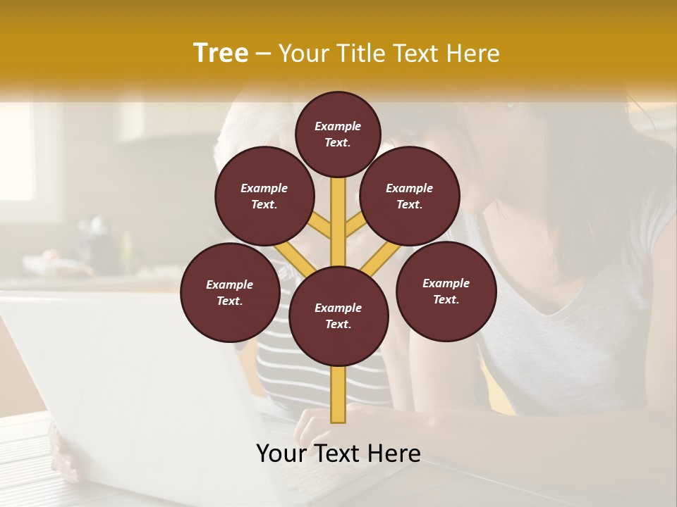 Laptop Domestic Wifi PowerPoint Template