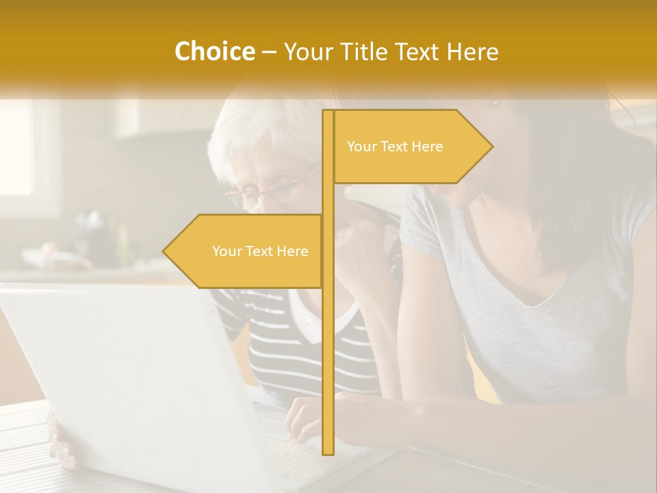 Laptop Domestic Wifi PowerPoint Template