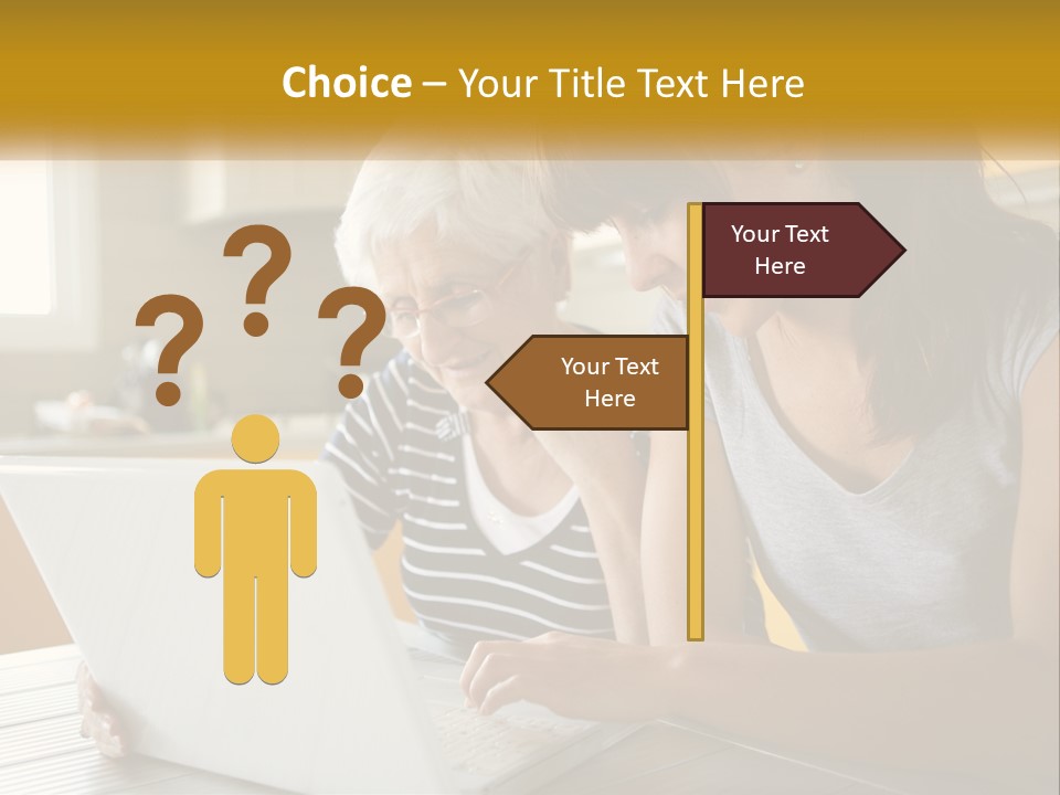 Laptop Domestic Wifi PowerPoint Template