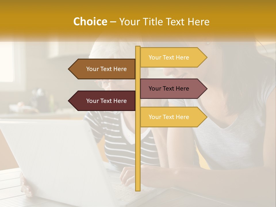 Laptop Domestic Wifi PowerPoint Template