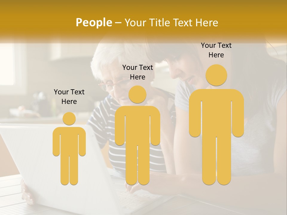 Laptop Domestic Wifi PowerPoint Template