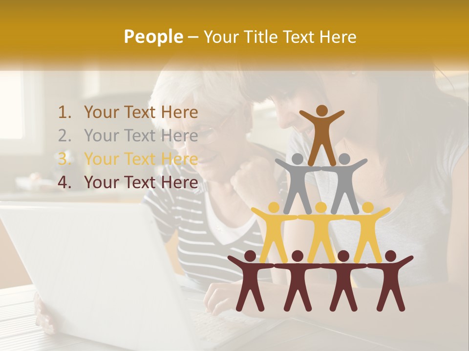 Laptop Domestic Wifi PowerPoint Template